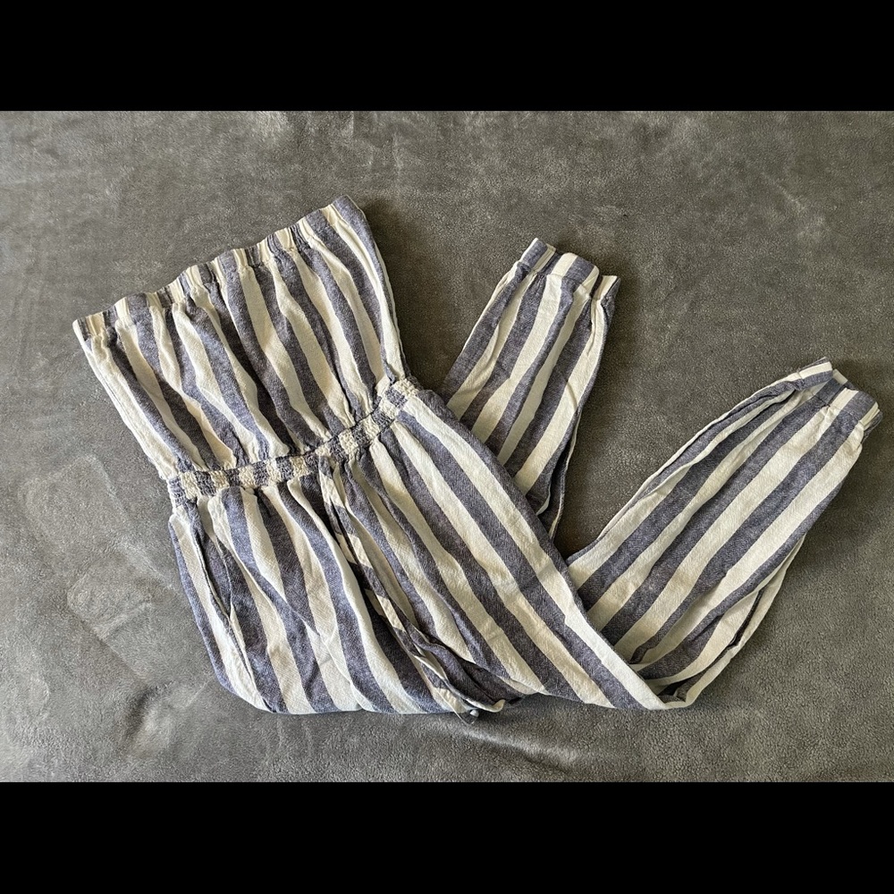 Striped Blue Jumpsuit